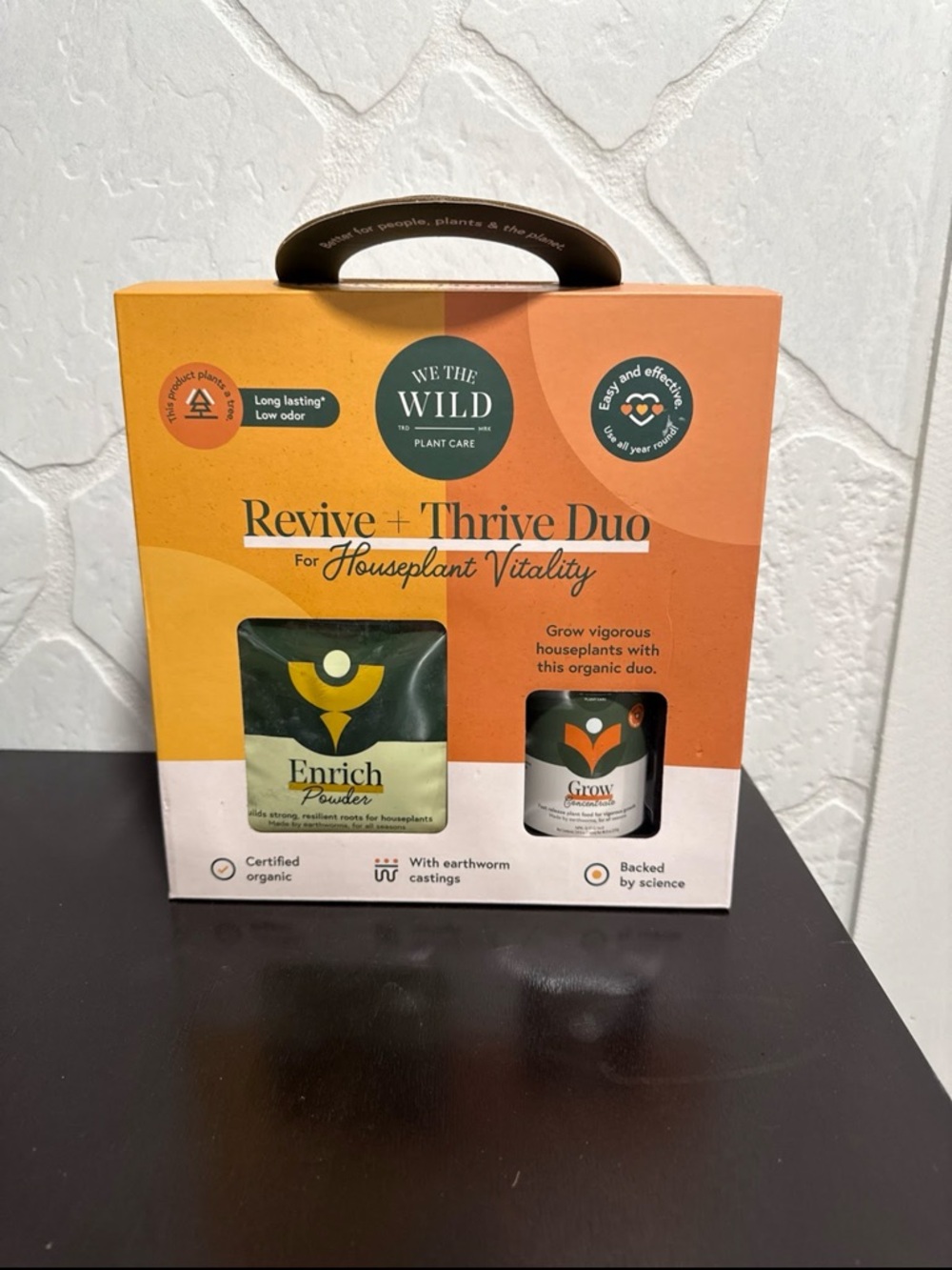 We The Wild Revive + Thrive Duo Plant Care Kit - Orange/Green